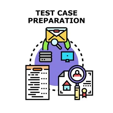 Test case preparation strategy and software quality planning イラスト素材