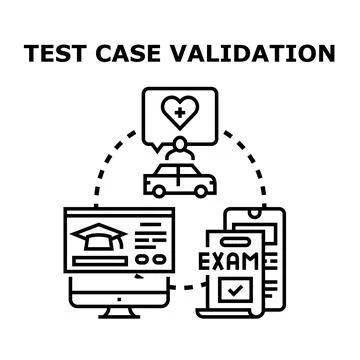Test case validation process for digital services Stock-Illustration