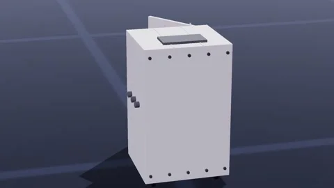 Test chamber battery 3d loop 3D animation seamless loop Stockbeeldmateriaal 341779493