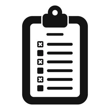Test clipboard icon simple . Final book イラスト素材