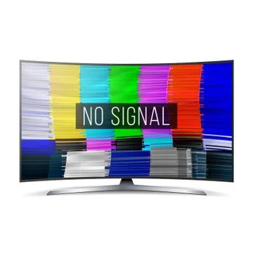 Test Color Glitch Screen. Digital No Signal. Broken Transmission. Vector 스톡 일러스트