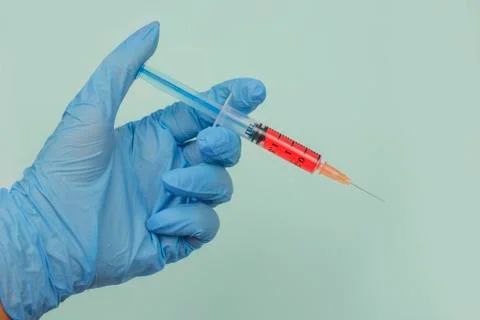 Test for coronovirus in an epidemic Stock Photos