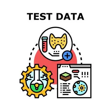 Test data processing for research and analysis 库存插图