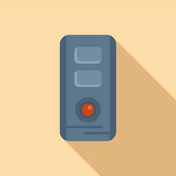 Test device icon flat vector. Lab sample Stock Illustration