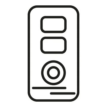 Test device icon outline vector. Lab sample Stock Illustration
