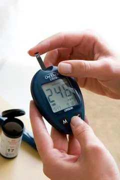 Test for diabetes Stock Photos
