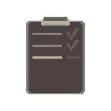 Test document vector flat icon answer check checklist correct design exam cli 스톡 일러스트