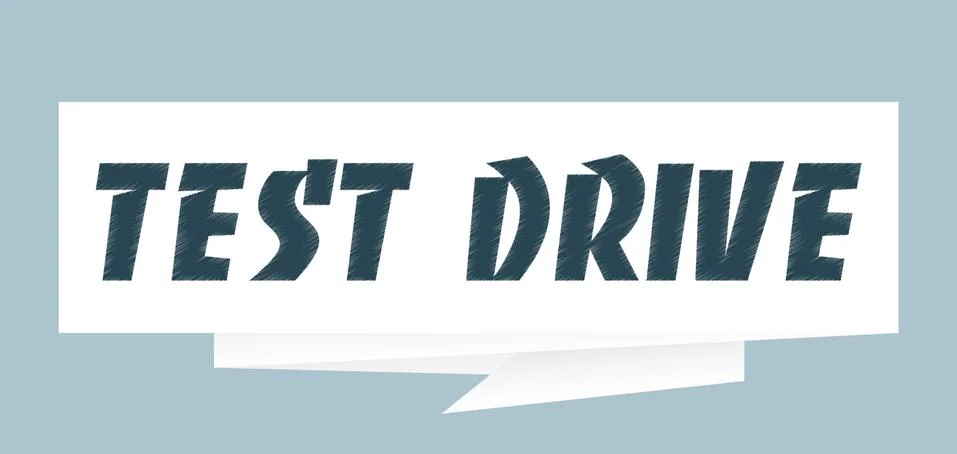 Test drive Stock Illustration