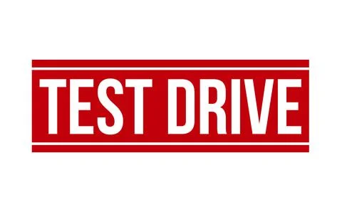 Test Drive Rubber Stamp. Red Test Drive Rubber Grunge Stamp Seal Vector Ill.. Stock Illustration