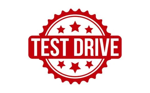 Test Drive Rubber Stamp. Red Test Drive Rubber Grunge Stamp Seal Vector Ill.. Stock Illustration