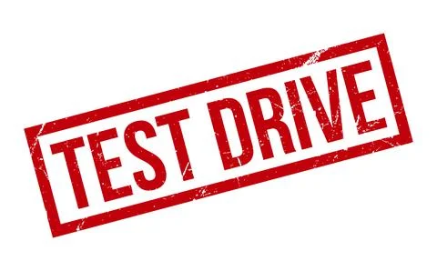 Test Drive Rubber Stamp. Red Test Drive Rubber Grunge Stamp Seal Vector Ill.. Stock Illustration