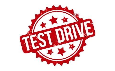 Test Drive Rubber Stamp. Red Test Drive Rubber Grunge Stamp Seal Vector Ill.. Stock Illustration