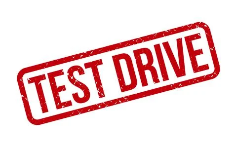 Test Drive Rubber Stamp. Red Test Drive Rubber Grunge Stamp Seal Vector Ill.. Stock Illustration