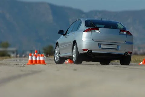 Test driving a car Фото