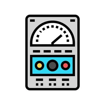 Test equipment tool work color icon vector illustration Stock Illustration