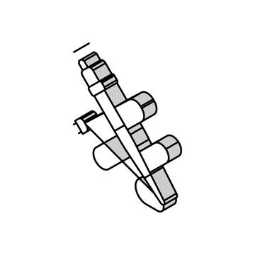 Test equipment tool work isometric icon vector illustration Stock Illustration