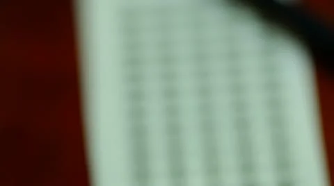 Test exam finals college test taking scantron high school Stock Footage