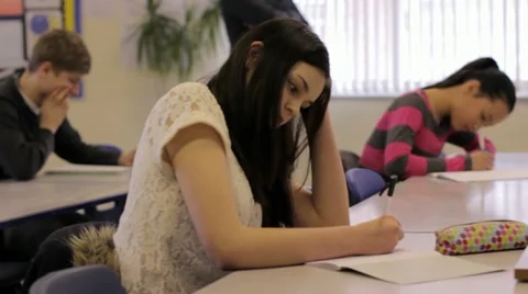 Test / Exam Stock Footage 22666787