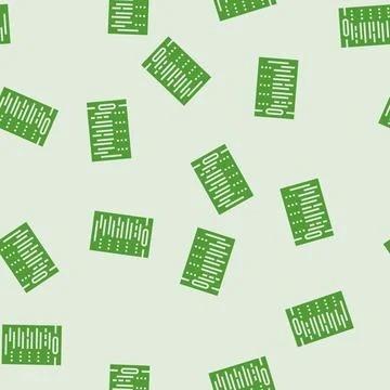 Test exam paper document glyph seamless pattern イラスト素材