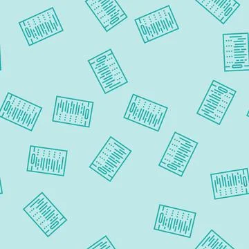 Test exam paper document line seamless pattern Illustrazione stock