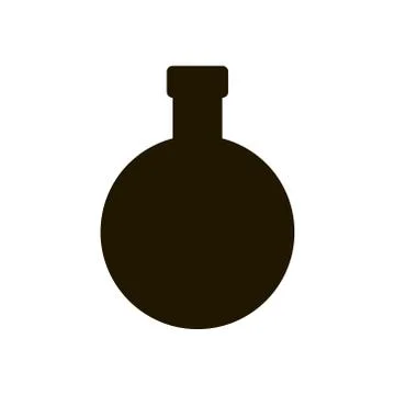 Test flask icon in trendy flat style isolated. Illustration eps 10. Stock Illustration