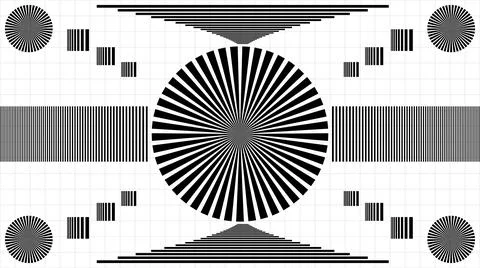 Test focus chart for cameras 스톡 사진