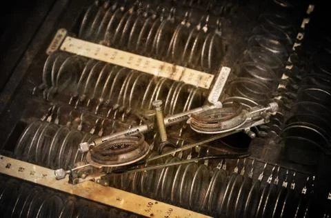 Test glasses, complete set Stock Photos