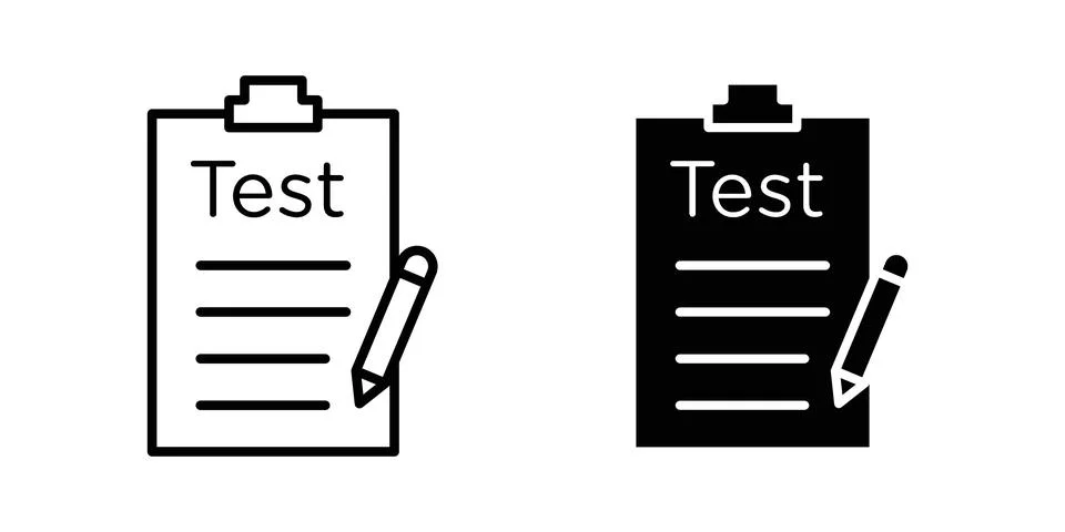 Test icon graphic element. web icon set Ilustração Stock