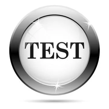 Test icon Illustrazione stock