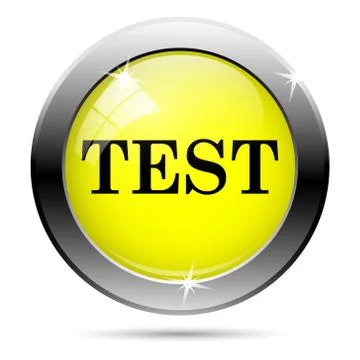 Test icon Illustrazione stock