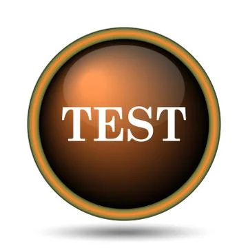 Test icon Illustrazione stock