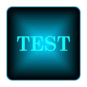 Test icon Illustrazione stock