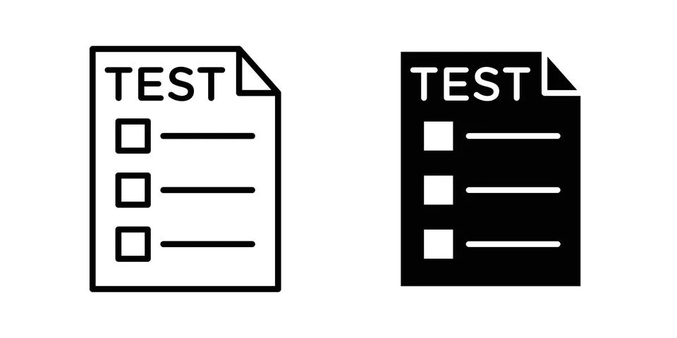 Test icon vector design illustrations Stock Illustration