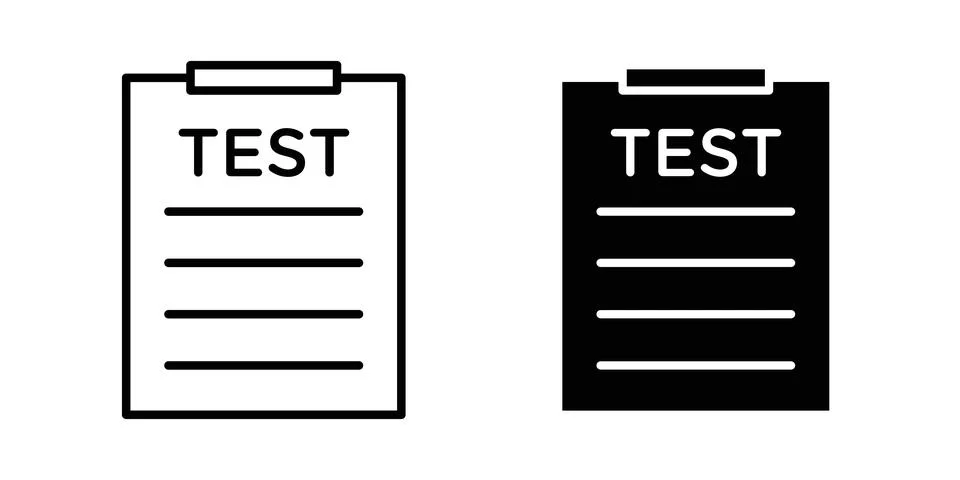 Test icon vector editable eps10 イラスト素材