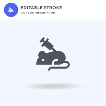 Test icon vector, filled flat sign, solid pictogram isolated on white, logo Illustrazione stock