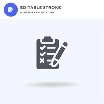 Test icon vector, filled flat sign, solid pictogram isolated on white, logo イラスト素材