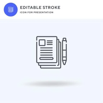 Test icon vector, filled flat sign, solid pictogram isolated on white, logo 스톡 일러스트