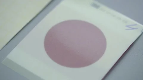 Test with Indication Paper and Reagent Vídeo Stock 63634440