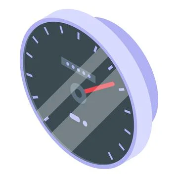 Test internet speed icon, isometric style Stock Illustration