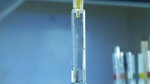 A test in a laboratory Stock Footage 72635161