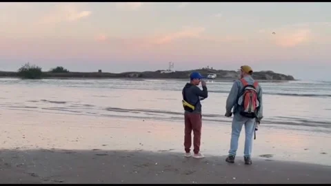 Test launch of SpaceX Starship megarocket seen from Mexico's Matamoros, México,  Stock Footage 255923673