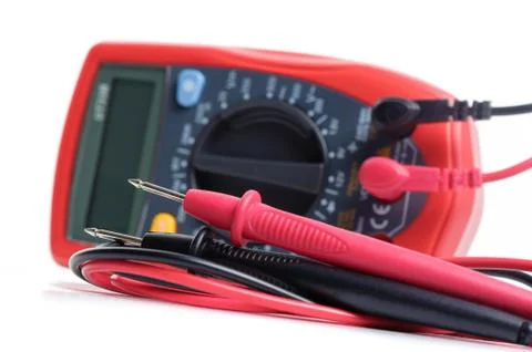 Test leads of multimeter Stock Photos