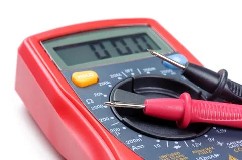Test leads of multimeter Stock Photos