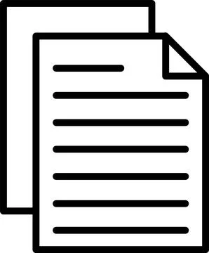 Test Line Icon Design Stock Illustration