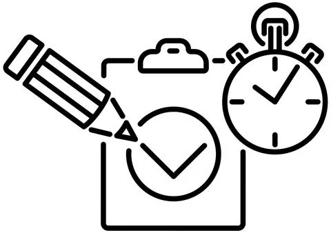Test Line Icon Stock Illustration