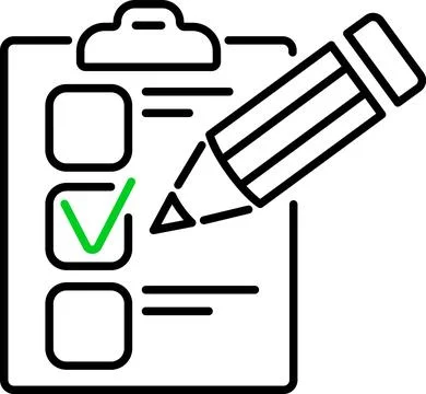 Test Line Icon Stock Illustration