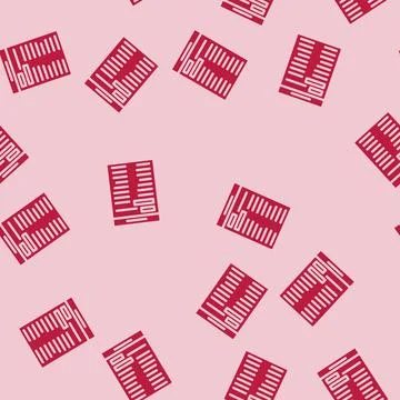 Test list glyph vector seamless pattern 스톡 일러스트