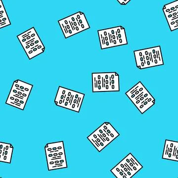 Test list vector seamless pattern Stockillustratie