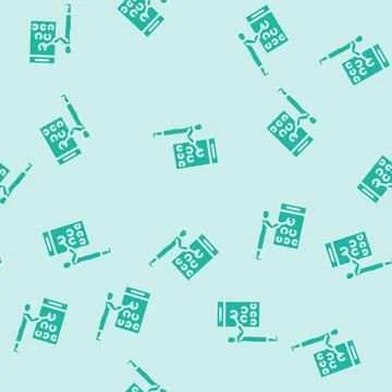 Test optometry vision eye glyph vector seamless pattern イラスト素材