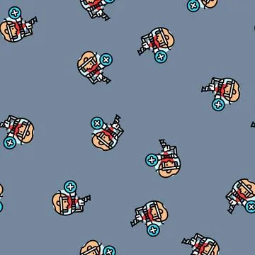 Test optometry vision eye vector seamless pattern Stockillustratie